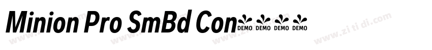 Minion Pro SmBd Con字体转换